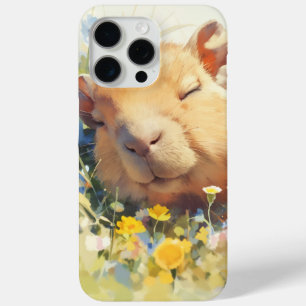 Capybara Peaceful Nap iPhone 15 Pro Max Case