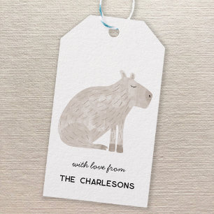 Capybara Personalised Gift Tags