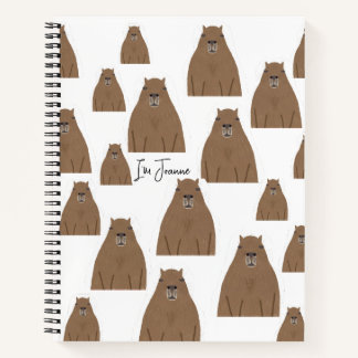 Capybara personalised notebook