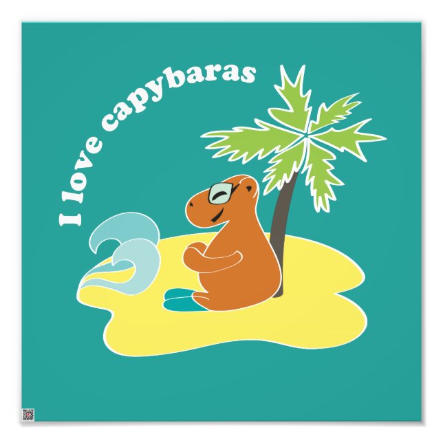 Capybara Photo Print (Front)