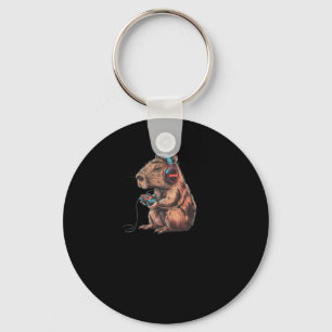 Capybara Player Total Immersion In The Virtual Wor Key Ring