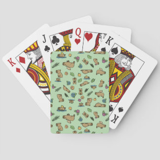 Capybara Playing Cards