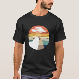 Capybara Rainbow UFO Design T-Shirt