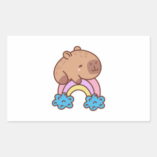 Capybara Rectangular Sticker