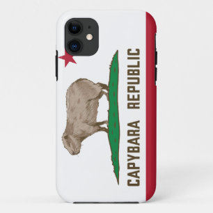 Capybara Republic Flag iPhone 11 Case