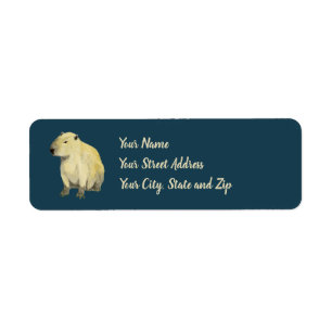 Capybara Return Address Label