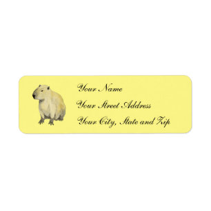 Capybara Return Address Label
