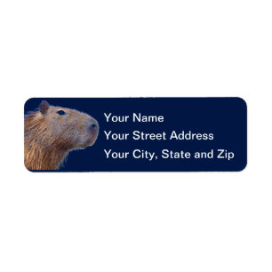 Capybara Return Address Label