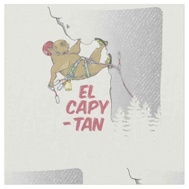 Capybara rock climbing EP CAPITAIN Fabric (Close Up)