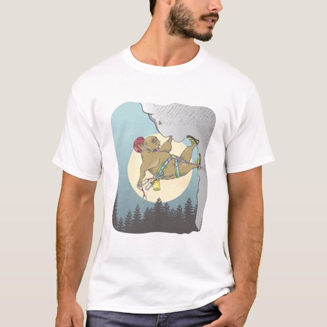 Capybara rock climbing T-Shirt (Front)