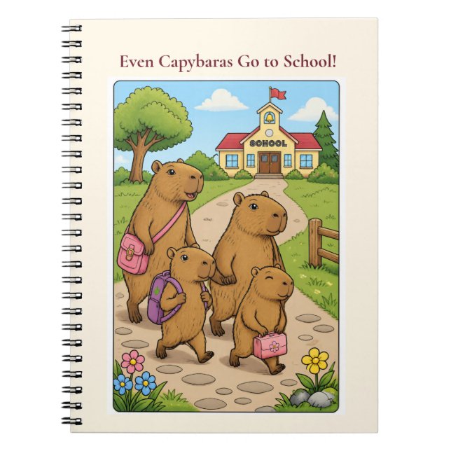 Capybara School Notebook (Front)