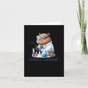 Capybara Scientist I'm Doing Science! Sticker Card