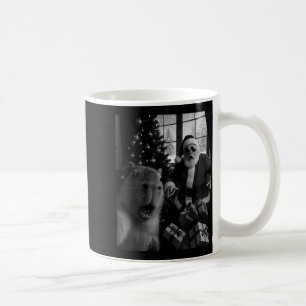 Capybara Selfie With Santa Funny Capybara For Men  Coffee Mug