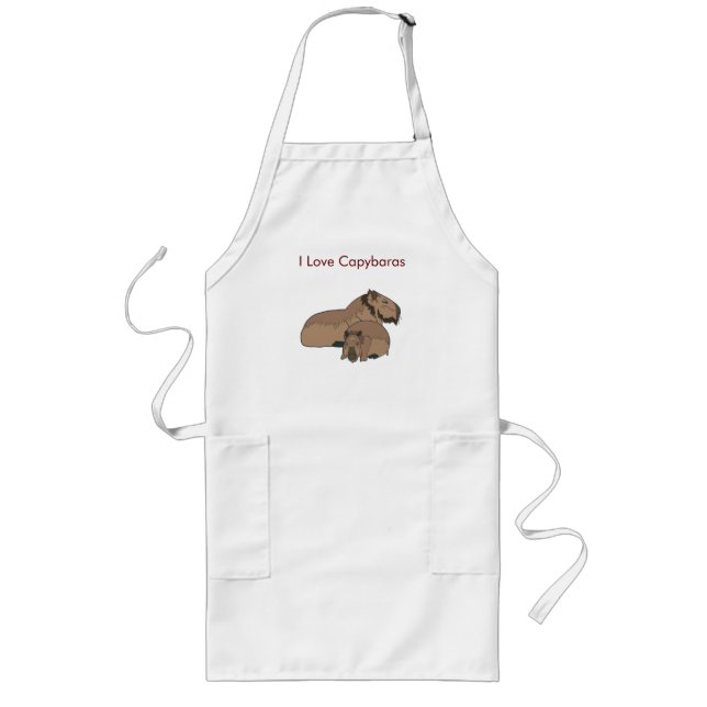 Capybara Shirt Long Apron (Front)