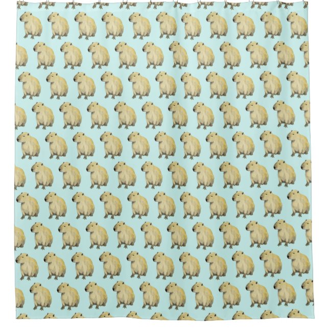 Capybara Shower Curtain (Front)