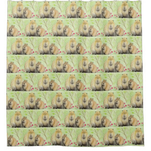 Capybara Shower Curtain