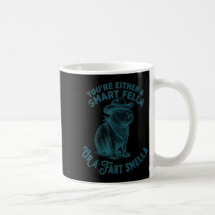 Capybara Smart Fella Fart Smella Funny Cowboy Humo Coffee Mug