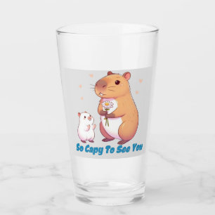 Capybara - So Capy To See You Glass