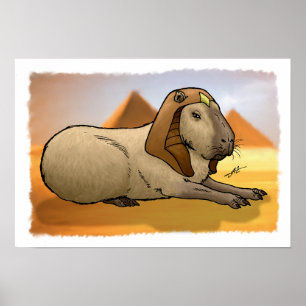 Capybara Sphinx Poster