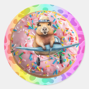 CAPYBARA STICKER-1 CLASSIC ROUND STICKER