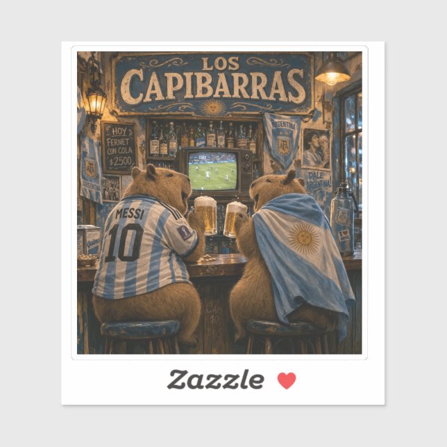 Capybara Stickers bar illusion (Sheet)