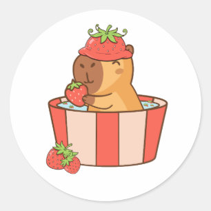 Capybara Stickers   Cute Animal Stickers for Kids 