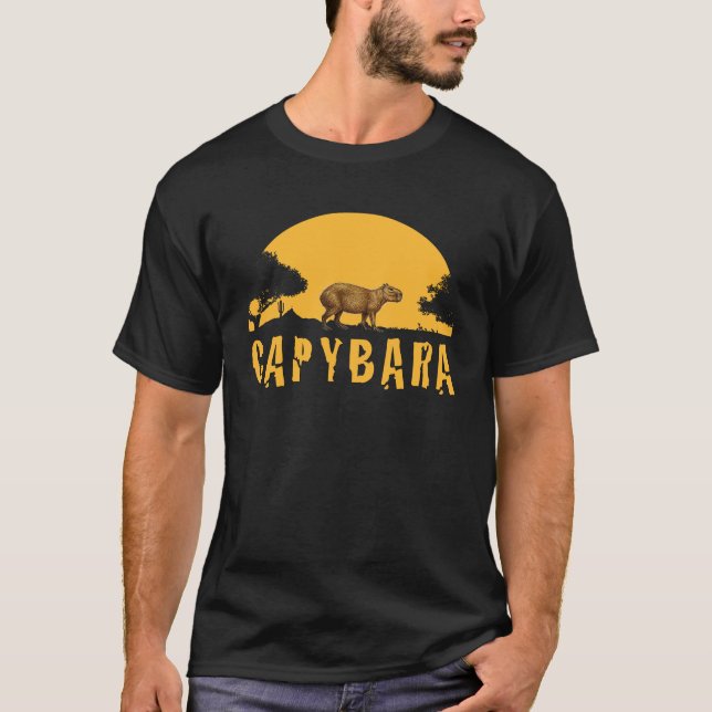 Capybara Sunset T-Shirt (Front)
