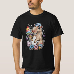 capybara sweets doughnuts cupcakes candies T-Shirt