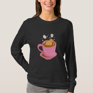 Capybara Taking A Bath In A Glass Of Coffee Cup Of T-Shirt
