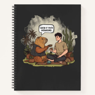 Capybara Therapy Time Squeak If You're Overwhelmed Notebook