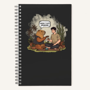 Capybara Therapy Time Squeak If You're Overwhelmed Notebook