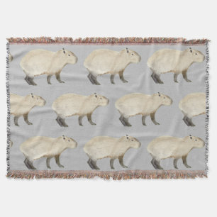 Capybara Throw Blanket