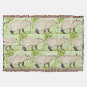 Capybara Throw Blanket