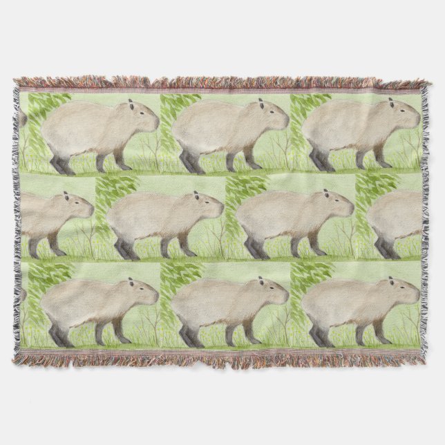 Capybara Throw Blanket (Front)