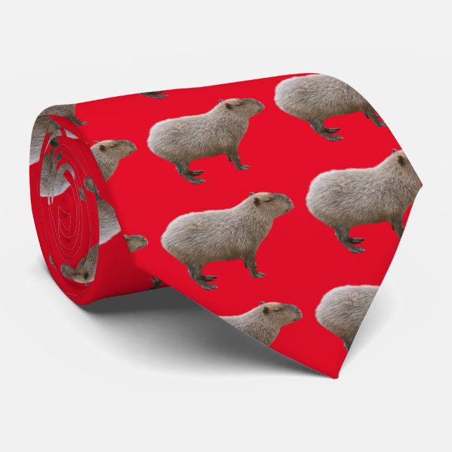 Capybara Tie (Rolled)