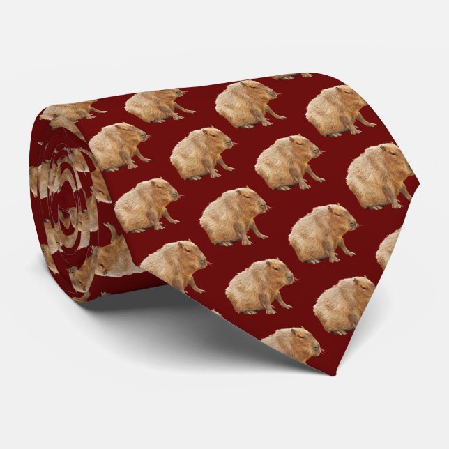 Capybara Tie (Rolled)