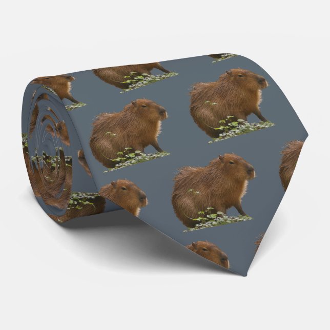 Capybara Tie (Rolled)