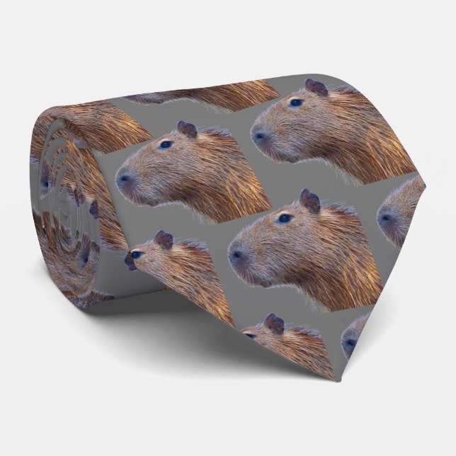 Capybara Tie (Rolled)