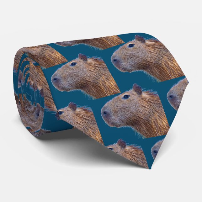 Capybara Tie (Rolled)