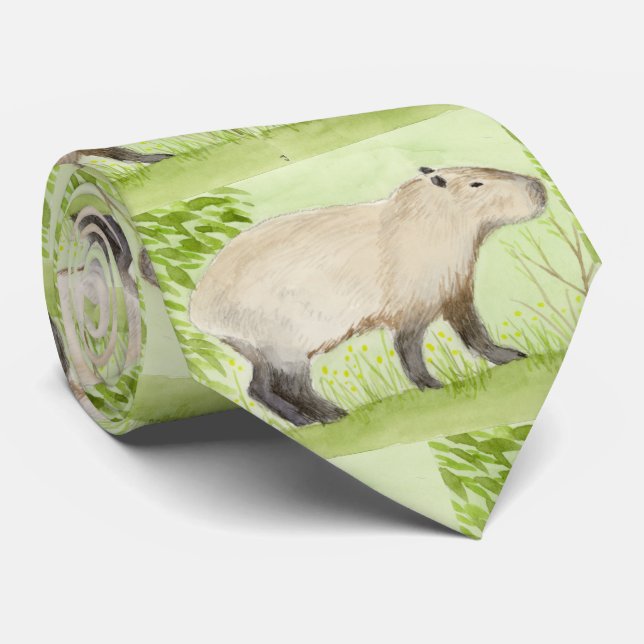 Capybara Tie (Rolled)