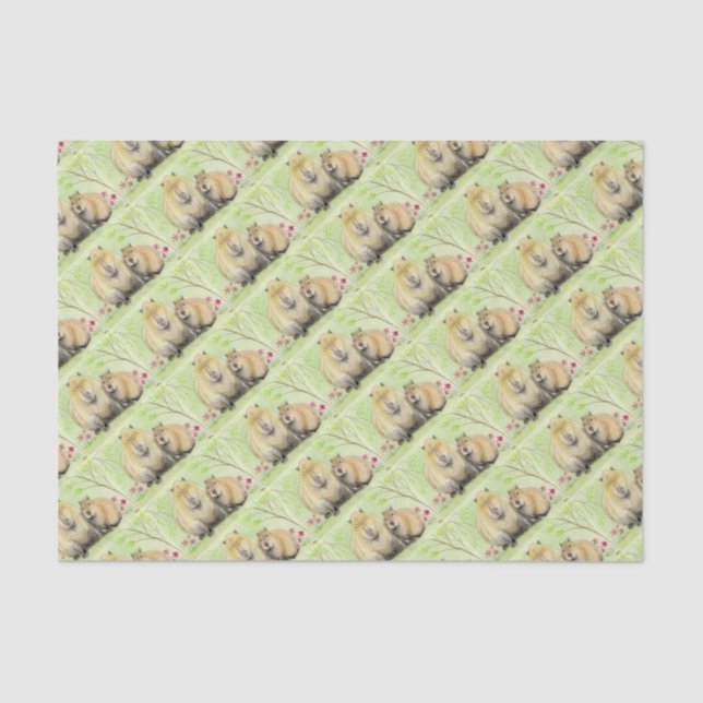 Capybara Tissue Paper (Front)
