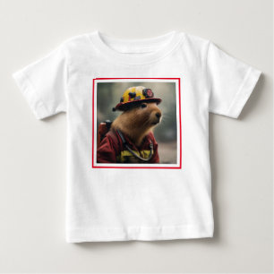 "Capybara to the Rescue: Firefighter Extraordinair Baby T-Shirt