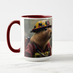 "Capybara to the Rescue: Firefighter Extraordinair Mug