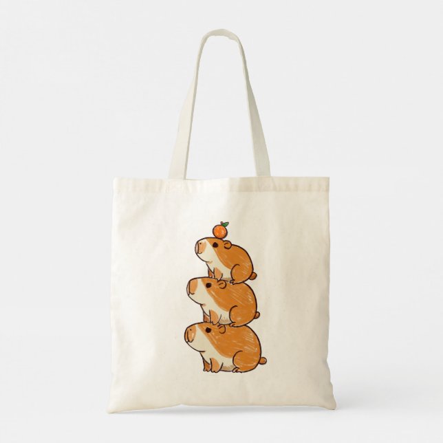Capybara Tower  Tote Bag (Back)
