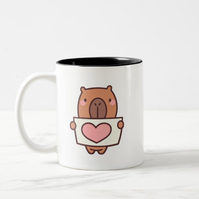 Capybara Two-Tone Coffee Mug (Left)