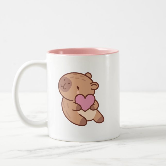 Capybara Two-Tone Coffee Mug (Left)