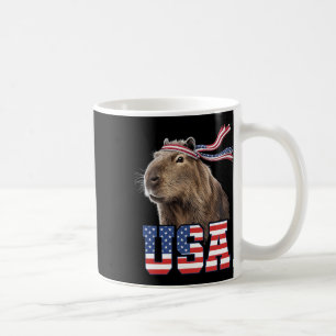 Capybara Usa Patriotic American Flag Men Women Kid Coffee Mug
