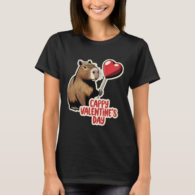 Capybara Valentine  T-Shirt (Front)