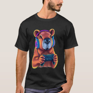 Capybara Video Game Fun for Gamers and Animal Love T-Shirt