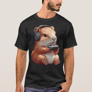 Capybara Video Games Funny Gaming Player Boys Kids T-Shirt